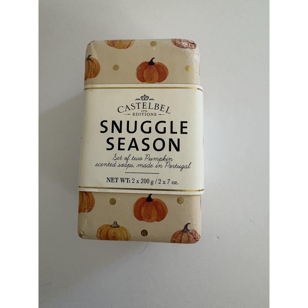 Castelbel Snuggle Season Pumpkin Scented Soaps Set of 2 Fall Gift 2x7oz Portugal